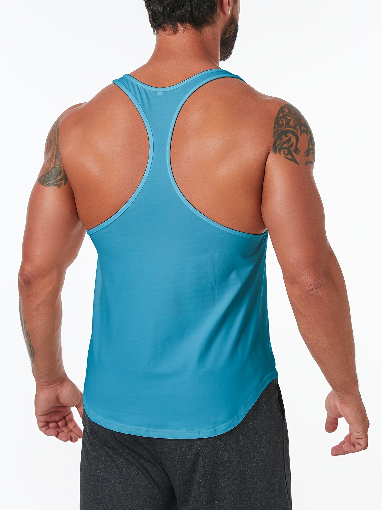 Top con Estampado de Mancuernas GYM para Hombre