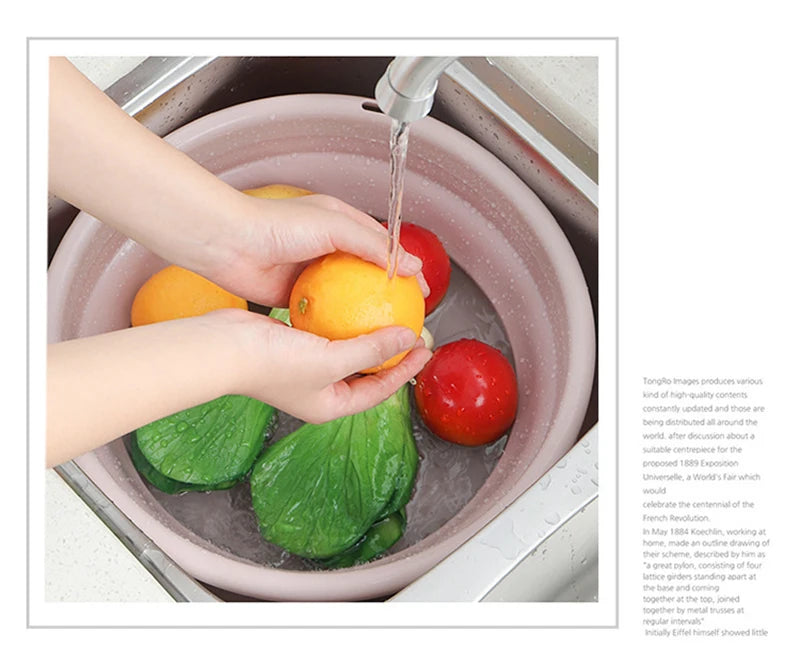 Foldable Plastic Basin Portable