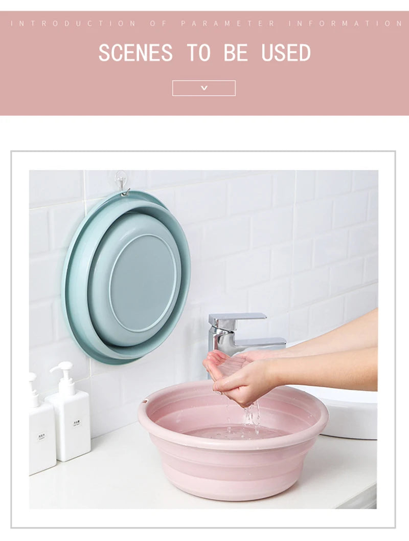 Foldable Plastic Basin Portable