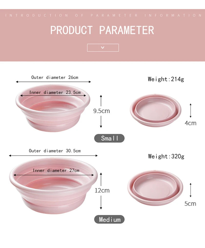 Foldable Plastic Basin Portable