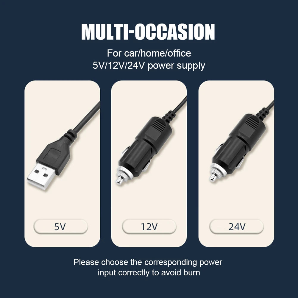 USB Car Fan 360 All-Round Adjustable