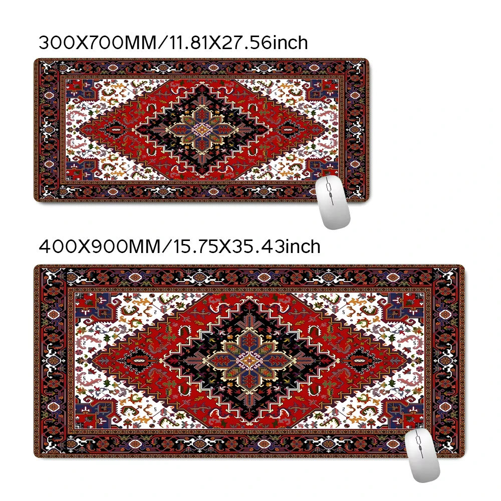 Red Persian Carpet Mouse Pad