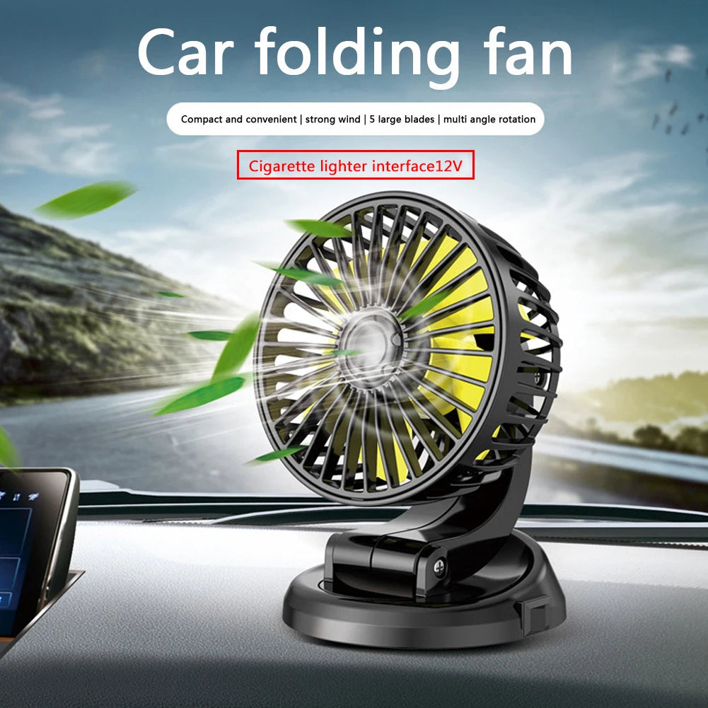 USB Car Fan 360 All-Round Adjustable