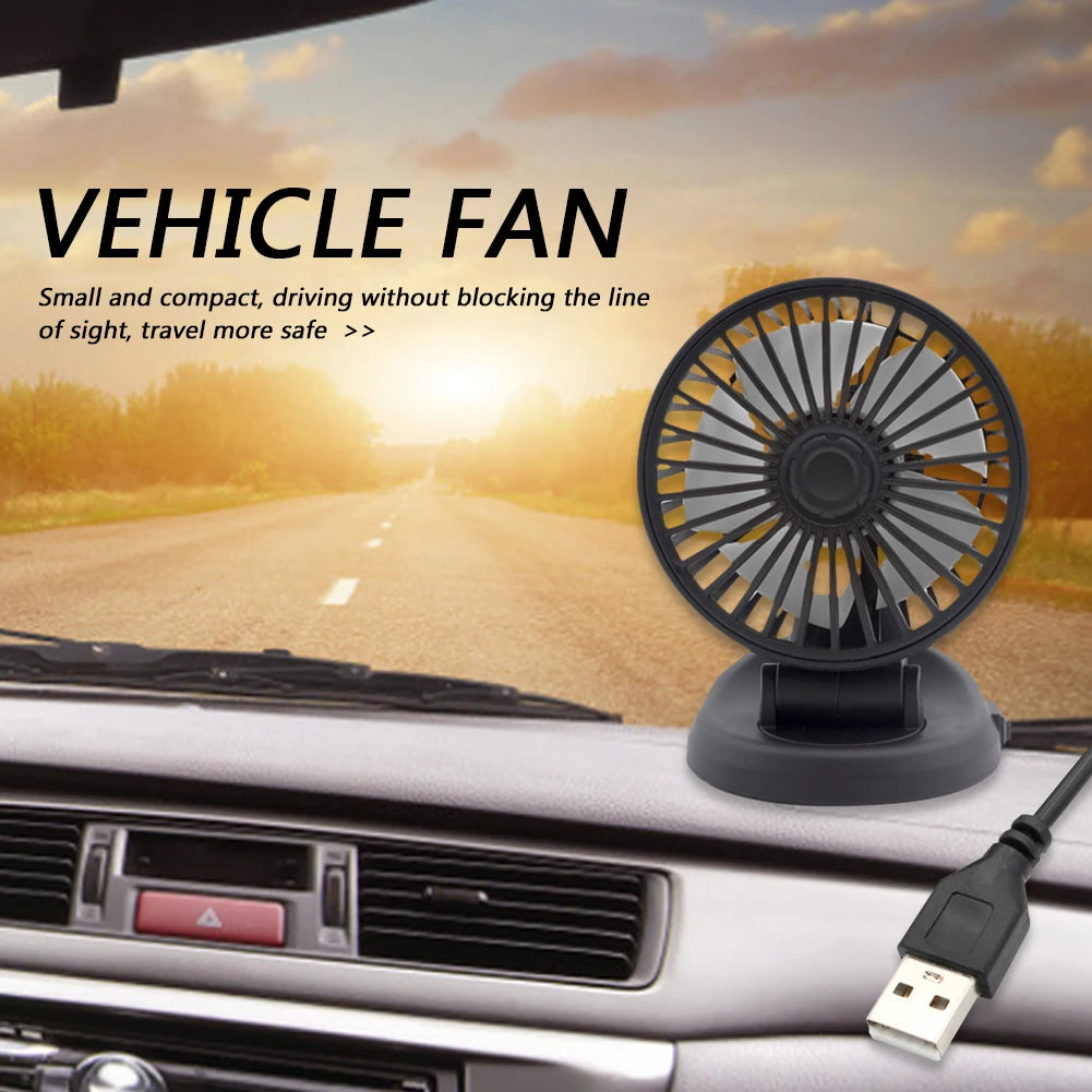 USB Car Fan 360 All-Round Adjustable