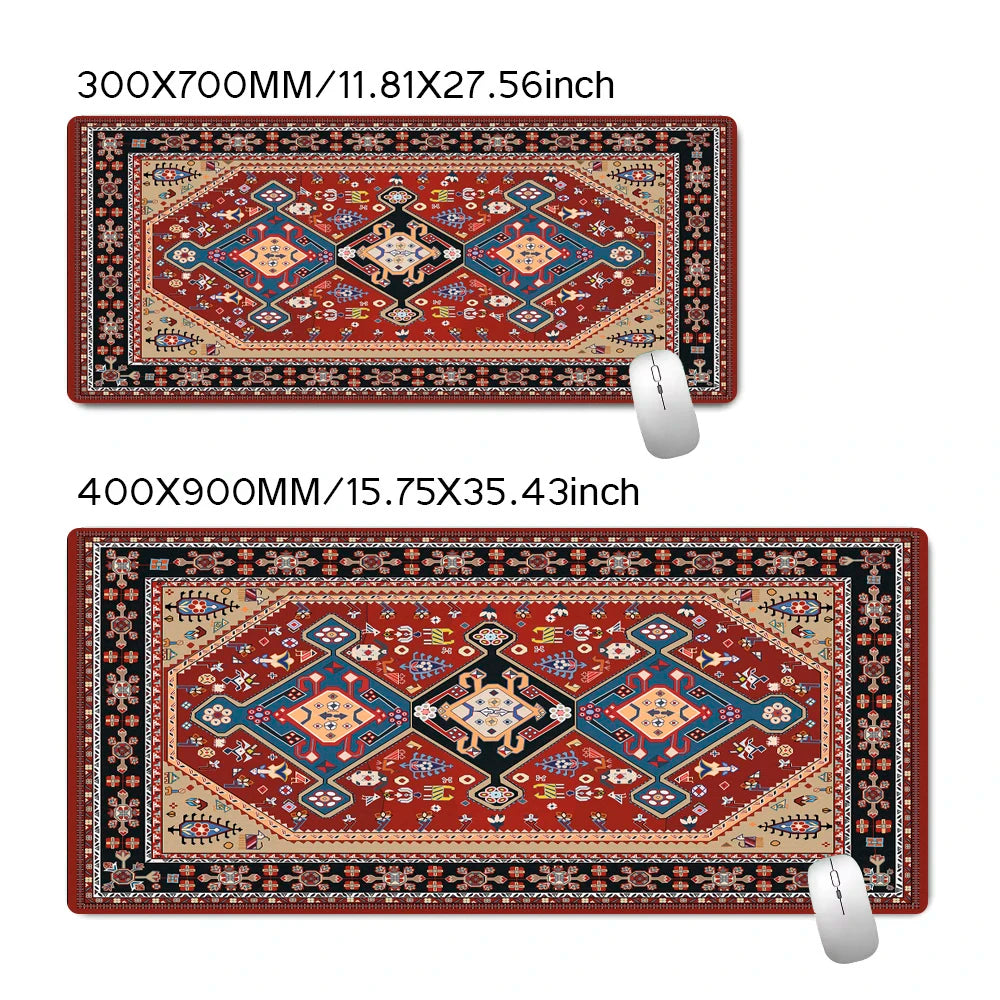Red Persian Carpet Mouse Pad
