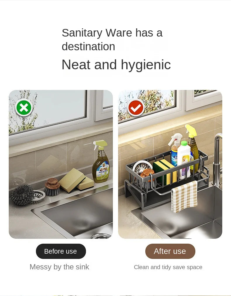 Organizador con Escurridor para Fregadero de Cocina