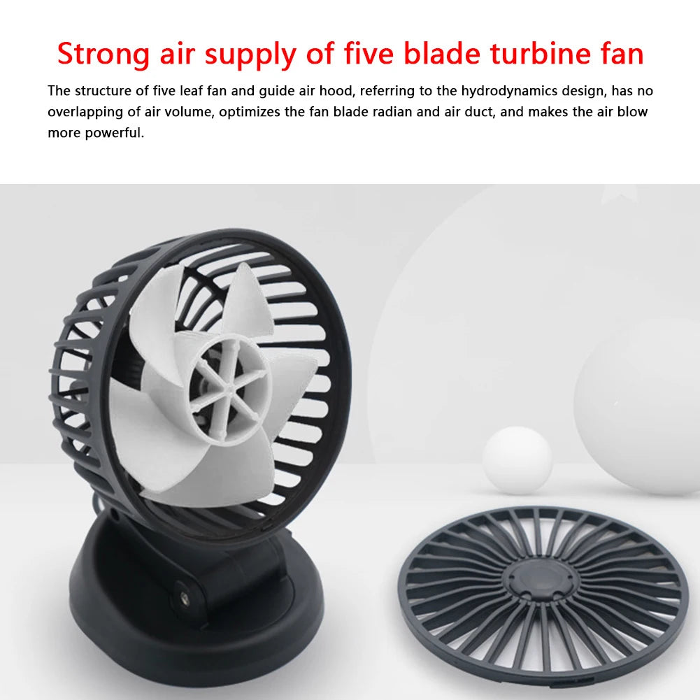 USB Car Fan 360 All-Round Adjustable