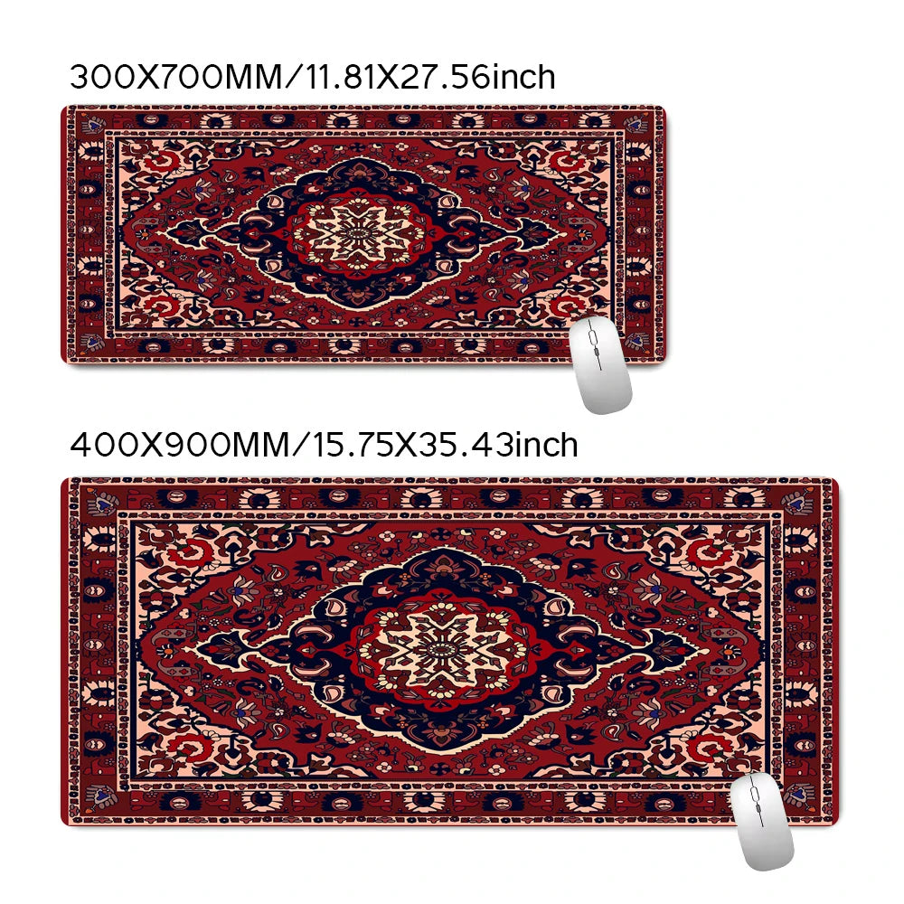 Red Persian Carpet Mouse Pad