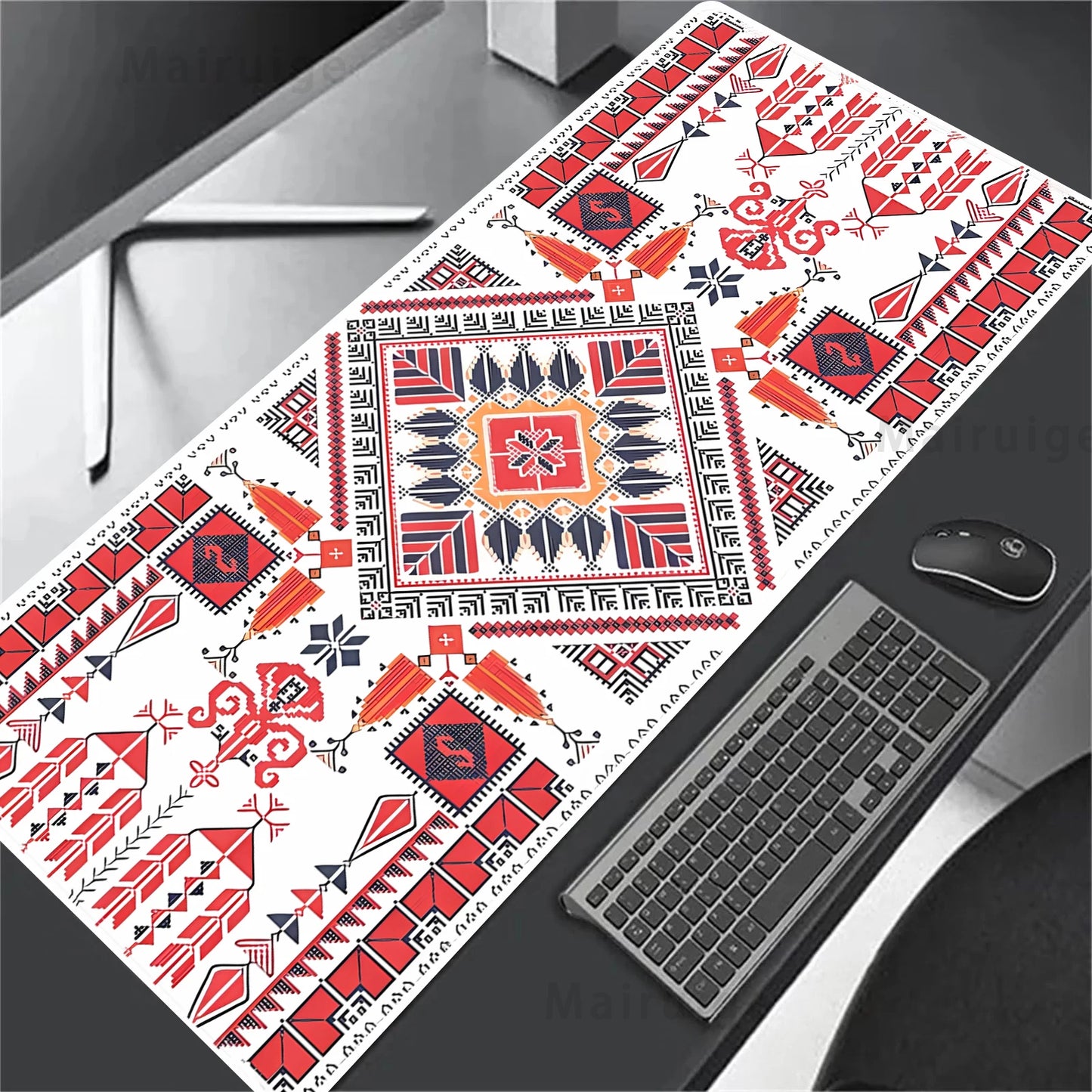 Red Persian Carpet Mouse Pad
