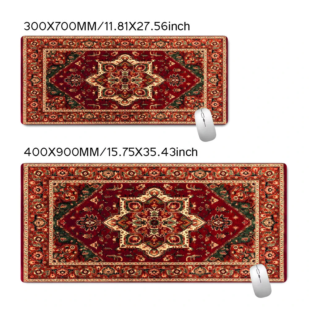 Red Persian Carpet Mouse Pad