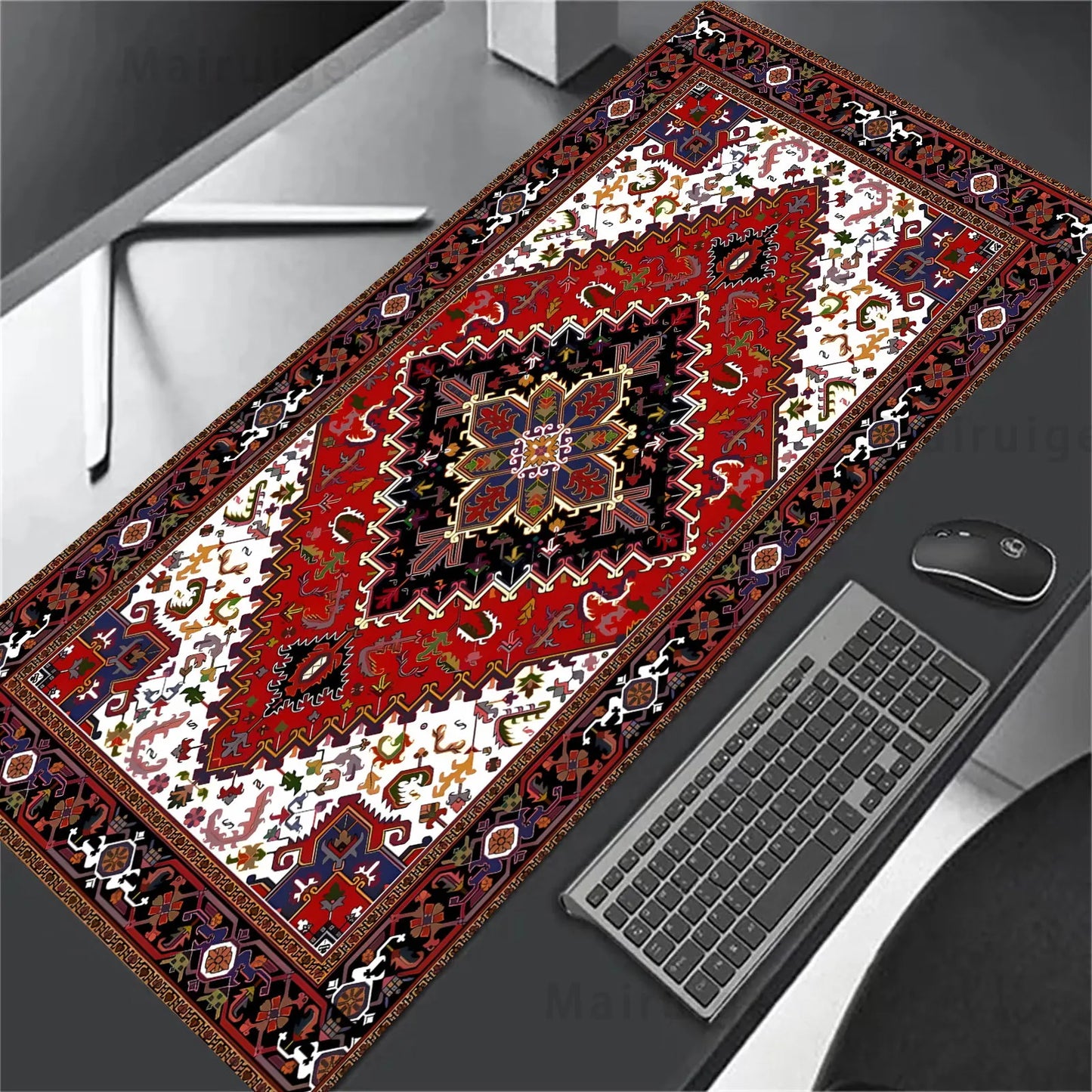 Red Persian Carpet Mouse Pad