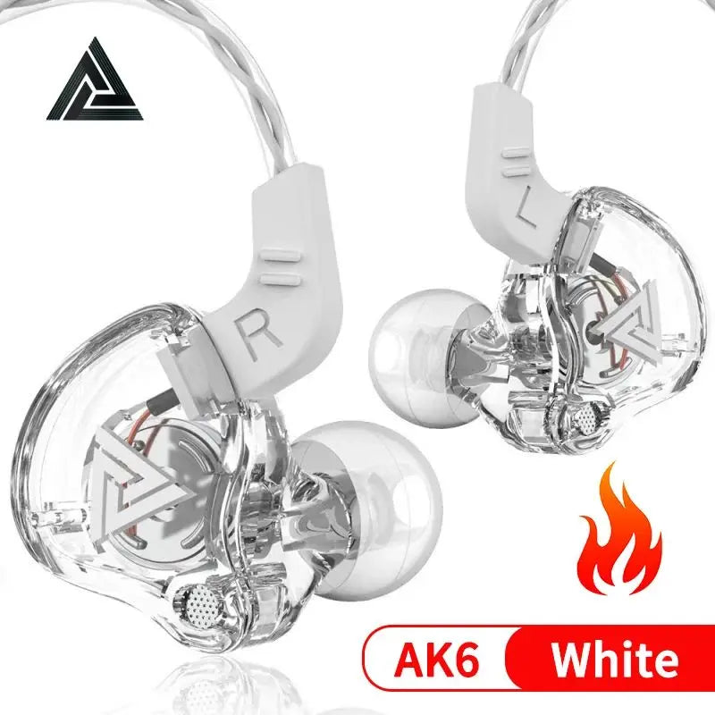 Original QKZ AK6 Copper Driver HiFi Wired Earphone