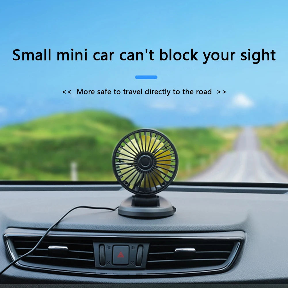 USB Car Fan 360 All-Round Adjustable