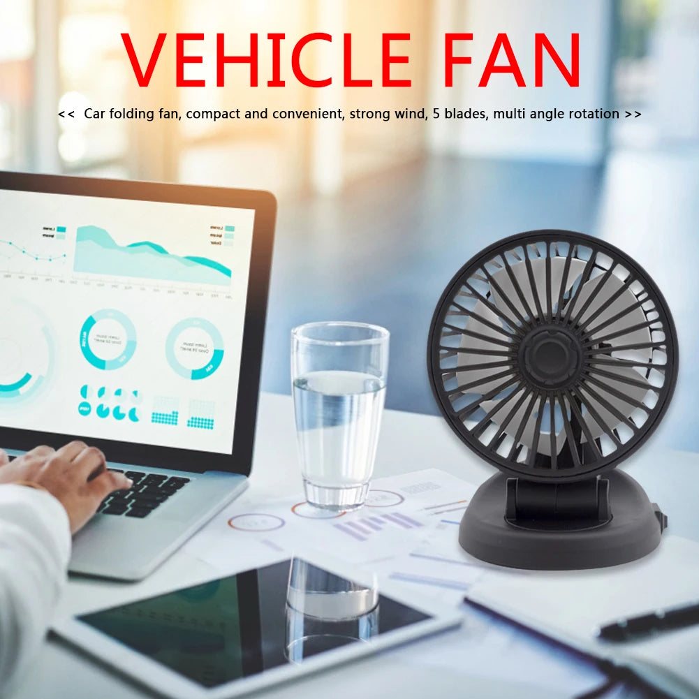 USB Car Fan 360 All-Round Adjustable