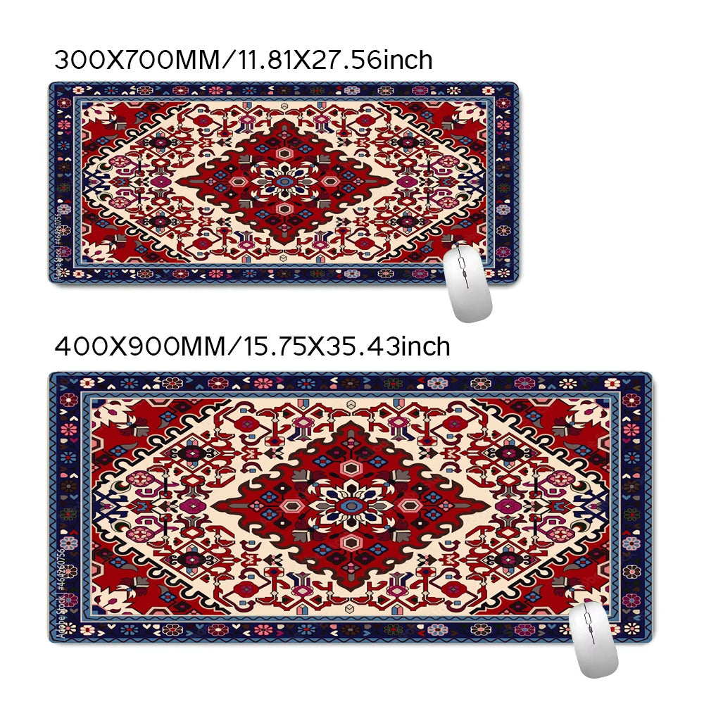 Red Persian Carpet Mouse Pad