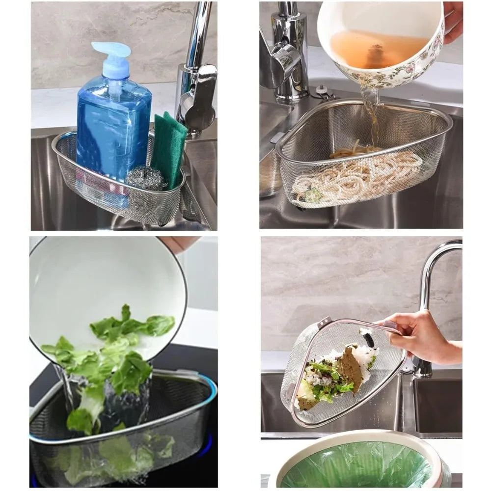 Kitchen Sink Stainless Steel Strainer Basket