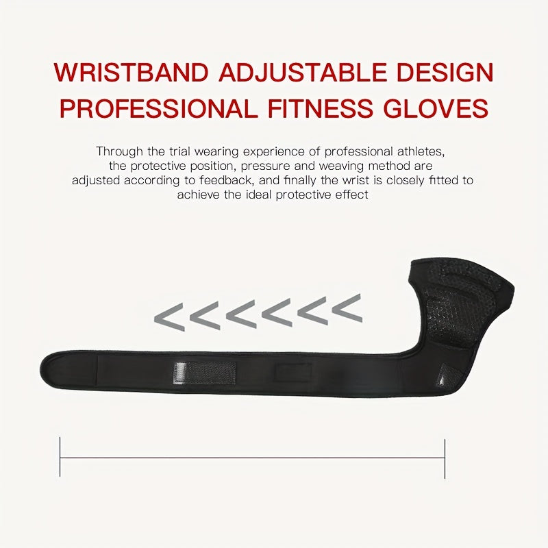 1 Par de Guantes Negros para Levantamiento de Pesas