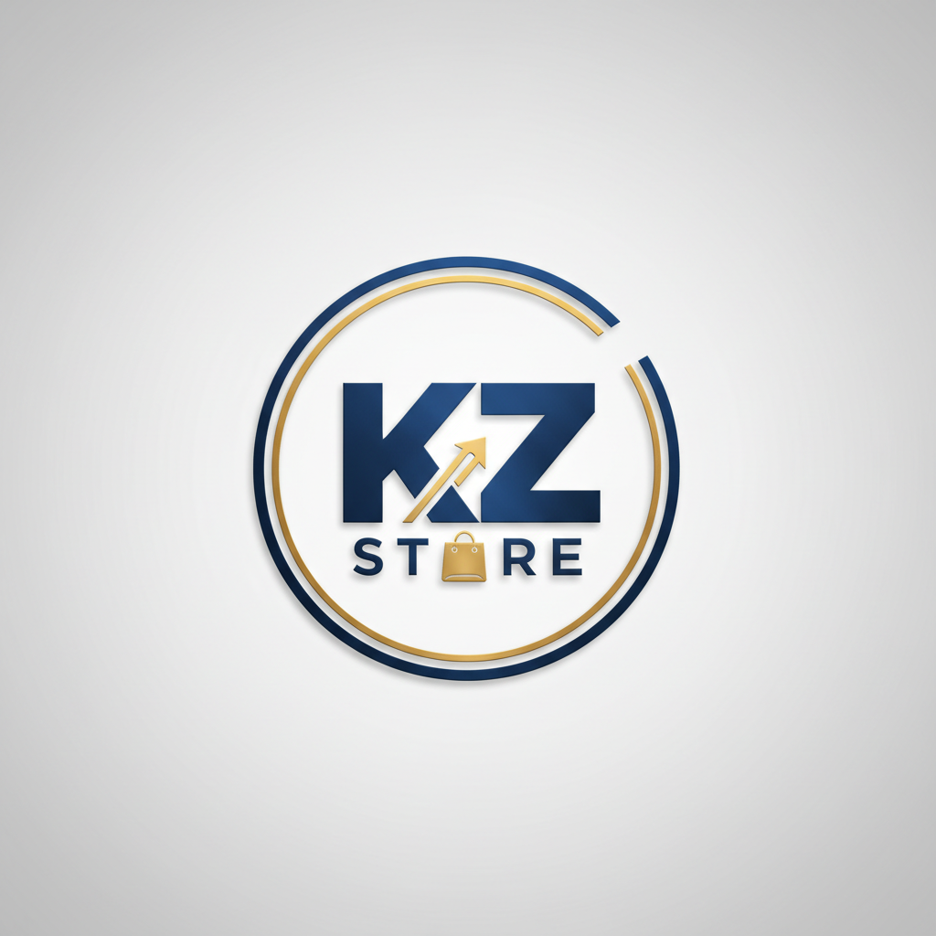 crea un logo de kz store y que la foto encaje en todo